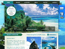 Tablet Screenshot of maupiti-paradise-lodge.com